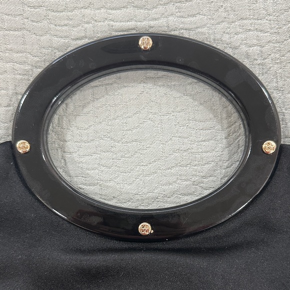Kate Spade Vintage Black Clutch with Circular Handle - Picture 10 of 11